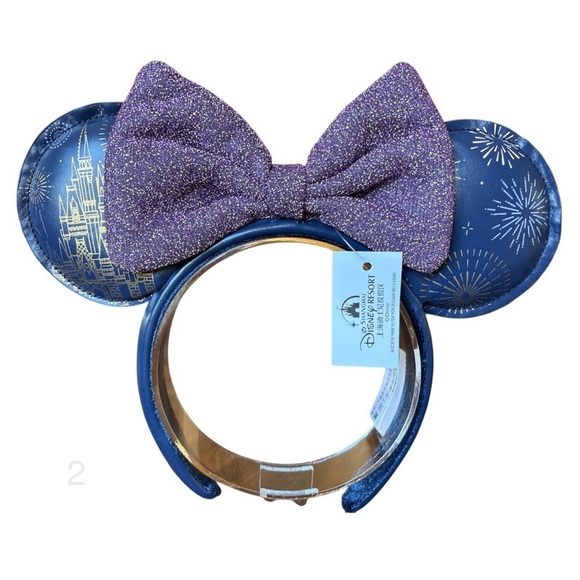 Disney Accessories - Disney Walt Disney World Castle Fireworks Minnie Mouse Ears Headband NWT 2